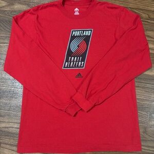 Adidas* Portland Trailblazers Men’s Long Sleeve * Size Large